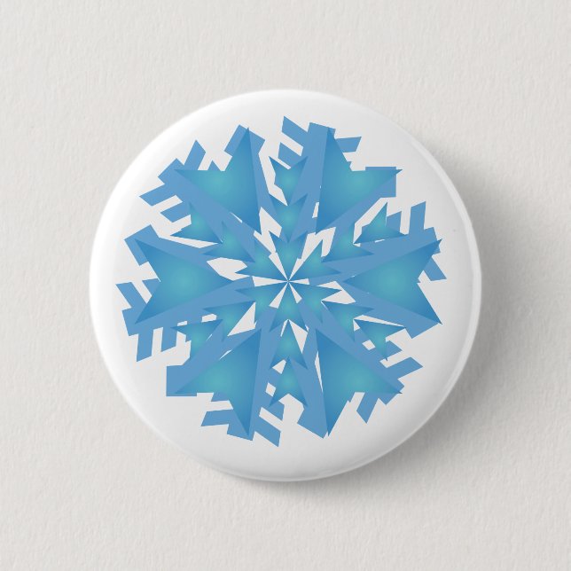 Knappen Julsnöflummel Knapp (Framsida)