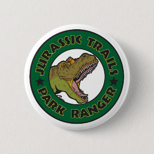 Knappen Jurassic Trails Park Skogsvaktare Knapp