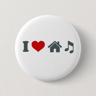 Knappen kärlek House Music Pinback | Ibiza-dans Knapp
