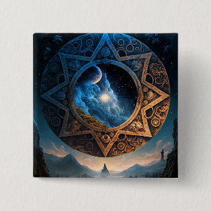 Knappen Kemisk Fantasy Space liggande Knapp