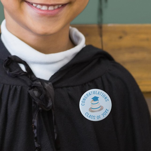 Knappen Klass för favoritGrattisar i Studenten Knapp (Congratulate the graduate with this cute button! Just add the Class of Year)