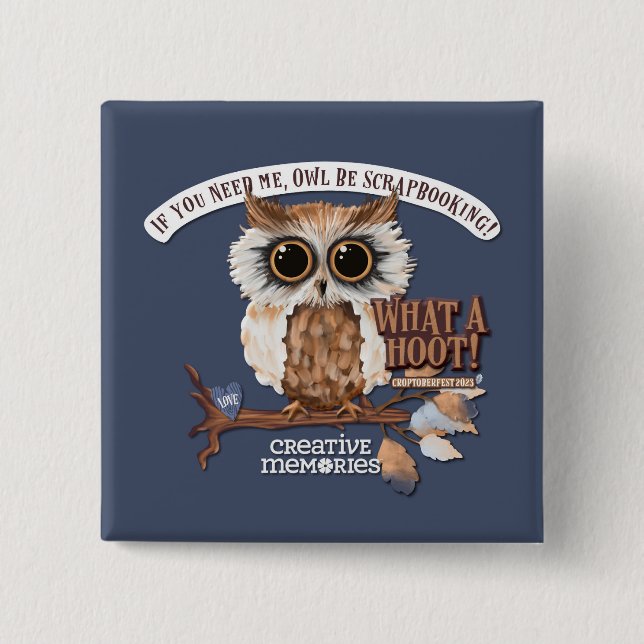 Knappen Kvadratisk Croptoberfest Knapp (Framsida)