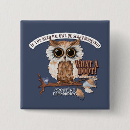 Knappen Kvadratisk Croptoberfest Knapp