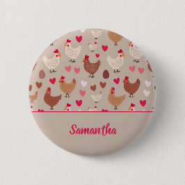 Knappen Kycklingar och Hearts Knapp