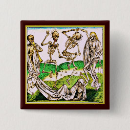 Knappen La Danse Macabre Dia de los Muertos Knapp