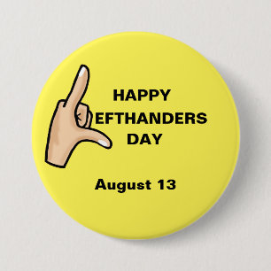 Knappen lämnat handers Day Hand Knapp