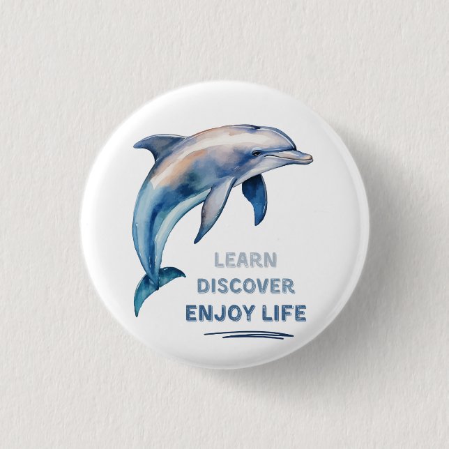 Knappen Lär dig upptäck livstid Knapp (Framsida)