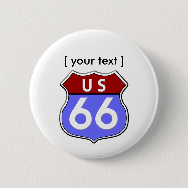 Knappen Legendary US Route 66 Knapp (Framsida)