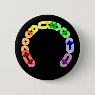 Knappen lesbisk Morse Code Arc Round Knapp