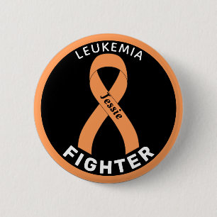 Knappen Leukemi Cancer Fighter Ribbon Black Knapp