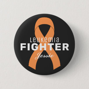 Knappen Leukemi Cancer Ribbon Black Knapp
