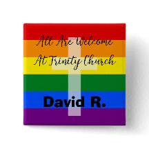 Knappen LGBT Stödjande kristen med Kor