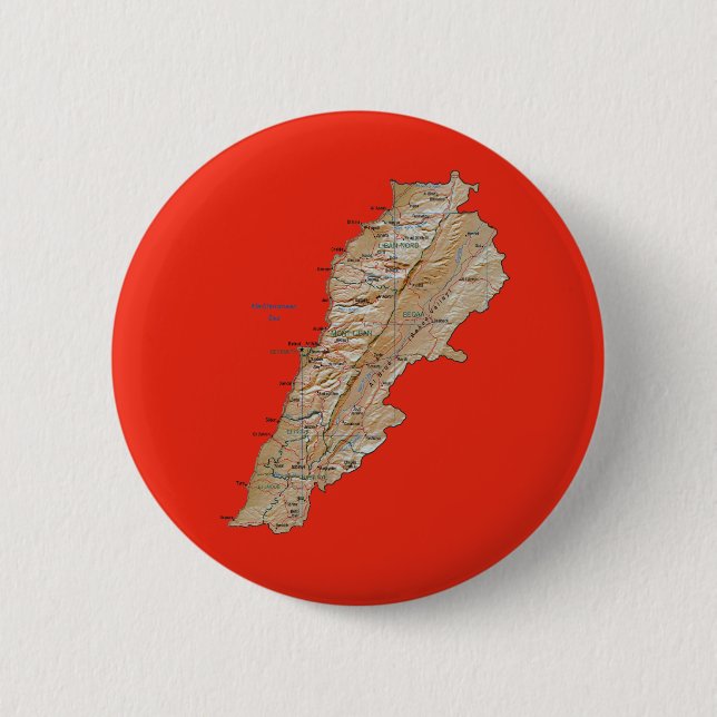Knappen Libanon Karta Knapp (Framsida)