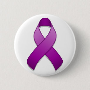 Knappen lila Awareness Ribbon Knapp