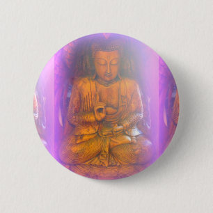 Knappen lila buddha knapp