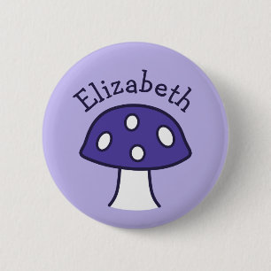 Knappen lila Mushroom Namn Knapp