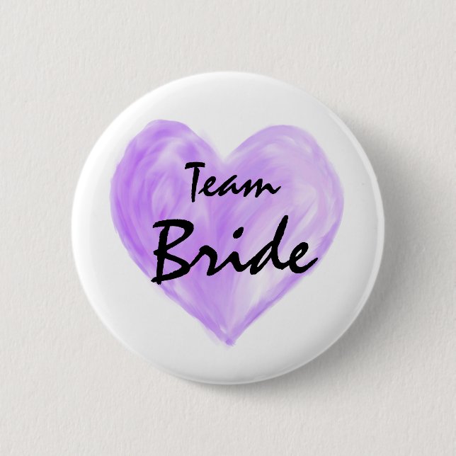 Knappen lila Team Bride Abstrakt Paint Kärlek Knapp (Framsida)