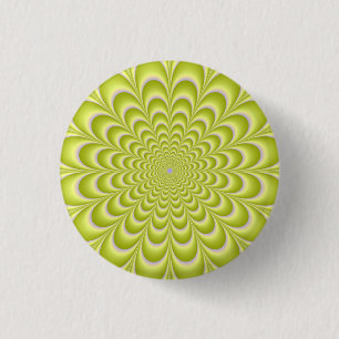 Knappen Lime Green och Violet Rosette Knapp