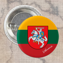 Knappen Litauen, patrioterna Litauens Flagga mode