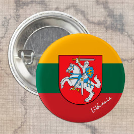 Knappen Litauen, patrioterna Litauens Flagga mode Knapp