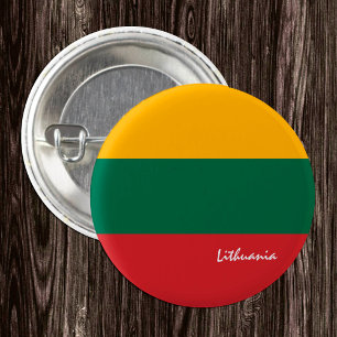 Knappen Litauen, patriotiska litauiska Flagga Knapp