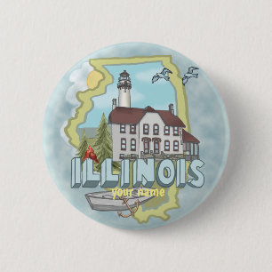 Knappen Ljusfyr i Illinois Knapp