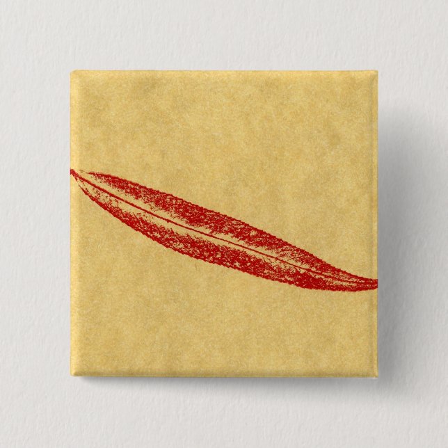 Knappen löv naturutskrifter knapp (Framsida)