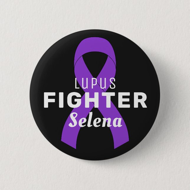 Knappen Lupus Ribbon Black Knapp (Framsida)