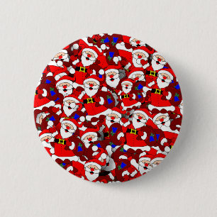 Knappen lycklig Santa Knapp
