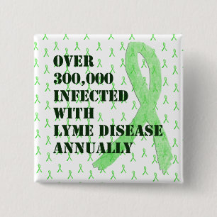 Knappen Lyme Disease Awareness Rosett band Knapp