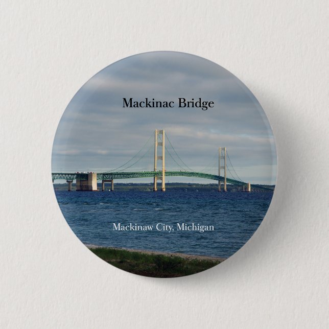 Knappen Mackinac Bridge Mackinaw City Knapp (Framsida)