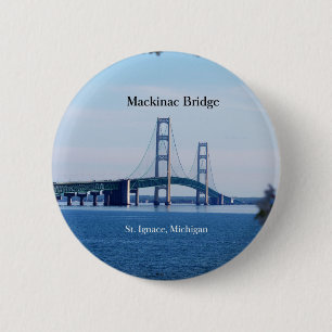 Knappen Mackinac Bridge vår St. Ignace Knapp