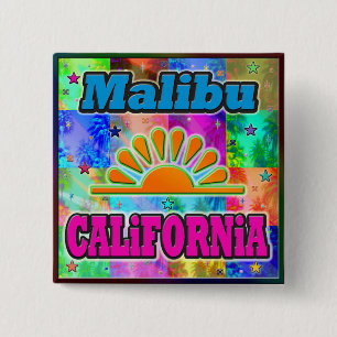 Knappen Malibu Sol & Handflatan Knapp