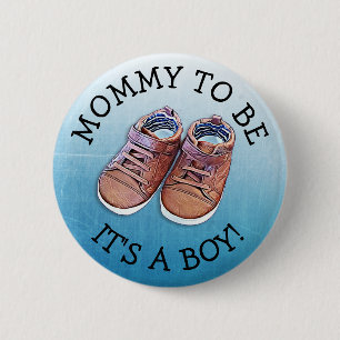 Knappen mamma som ska vara babyskor knapp
