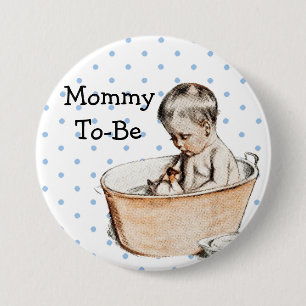 Knappen mamma som ska vara babyskor knapp