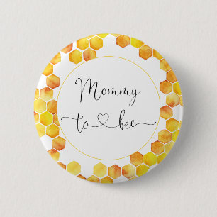 Knappen mamma till Bee Baby Shower Knapp