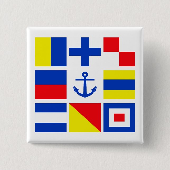 Knappen Maritime flaggor Knapp (Framsida)