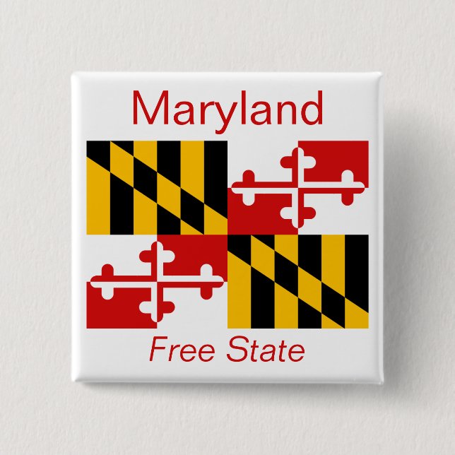 Knappen Maryland Flagga Knapp (Framsida)