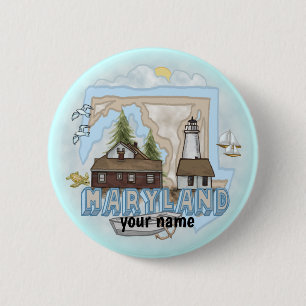 Knappen Maryland Lighthouse-knappar Knapp