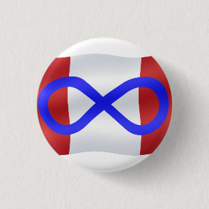Knappen Mattis Flagga Native Art Metis Flagga Knapp
