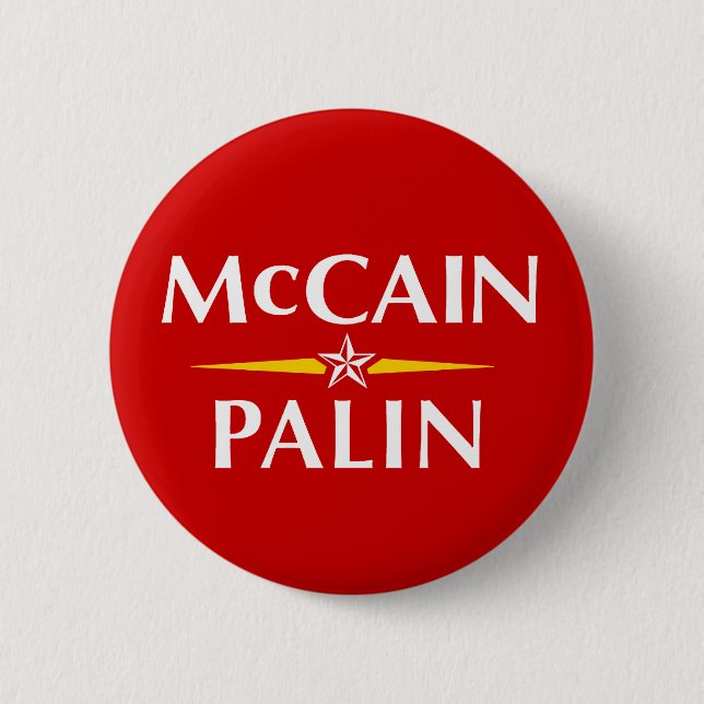 Knappen Mccain Palin Knapp (Framsida)