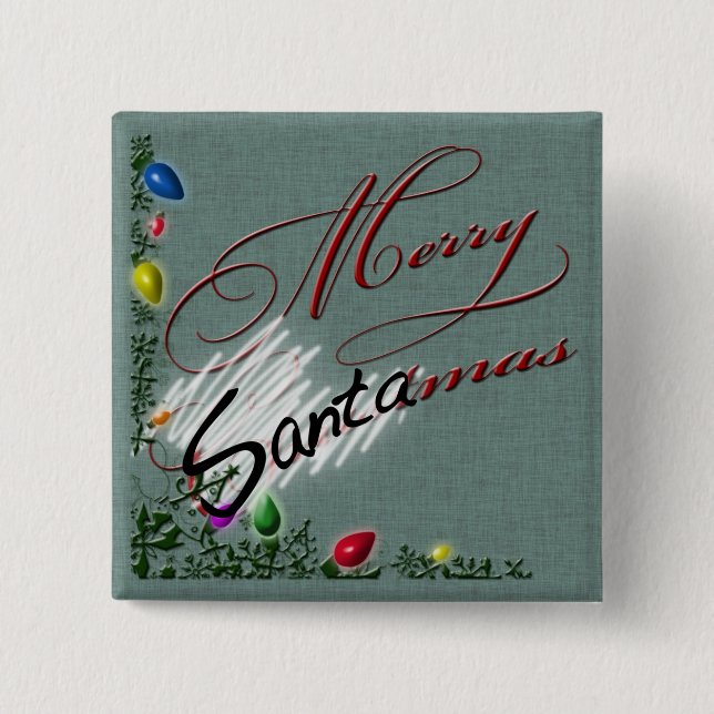 Knappen "Merry SANTAmas" Knapp (Framsida)