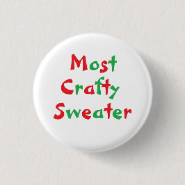 Knappen "Mest Crafty Sweater"-utmärkelse Knapp