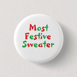 Knappen "Mest festive Sweater"-utmärkelse Knapp