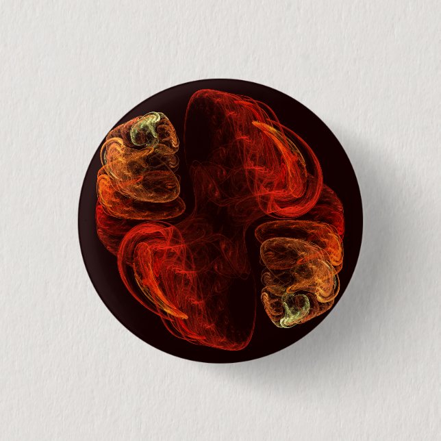 Knappen Metamorfosis Abstrakt Art (rund) Knapp (Framsida)