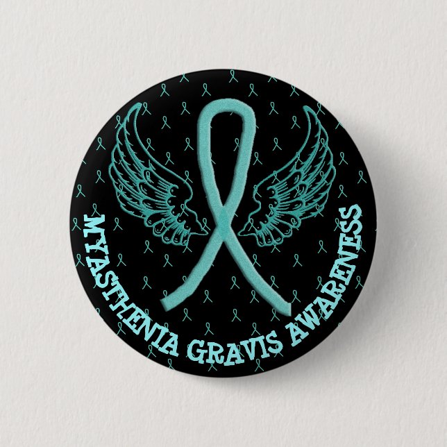 Knappen MG Warrior Awareness Ribbon Knapp (Framsida)