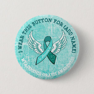 Knappen MG Warrior Awareness Ribbon till minne av Knapp