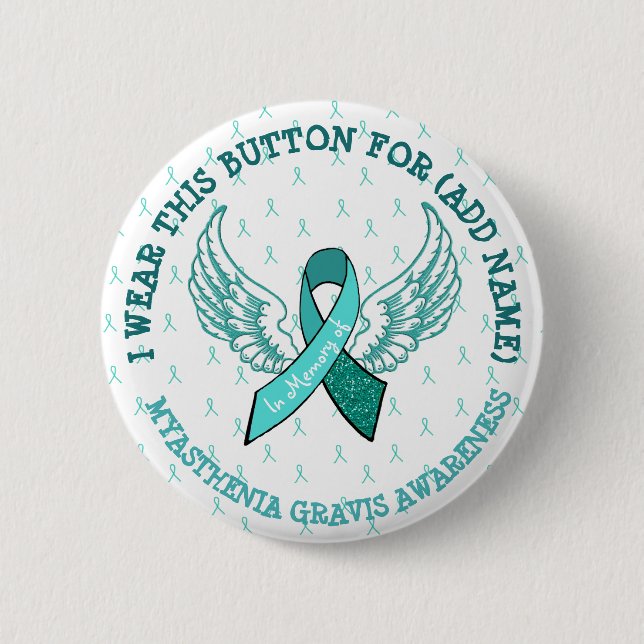 Knappen MG Warrior Awareness Ribbon till minne av  Knapp (Framsida)