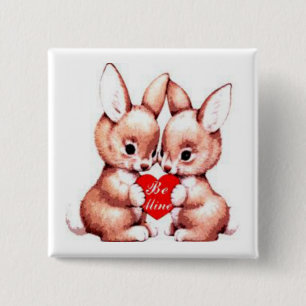 Knappen Mine Valentine Bunnies Knapp