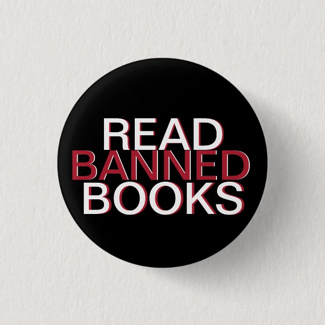 KNAPPEN MINI READ BANNED BOKAR KNAPP (Framsida)